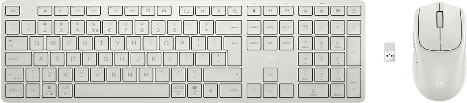 HP 490C Multi-Device Mouse Keyboard White (BE1M5AA#ABB)