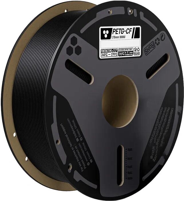 Filament ELEGOO PETG-CF z uhlíkových vláken (černý) 0,5 kg
