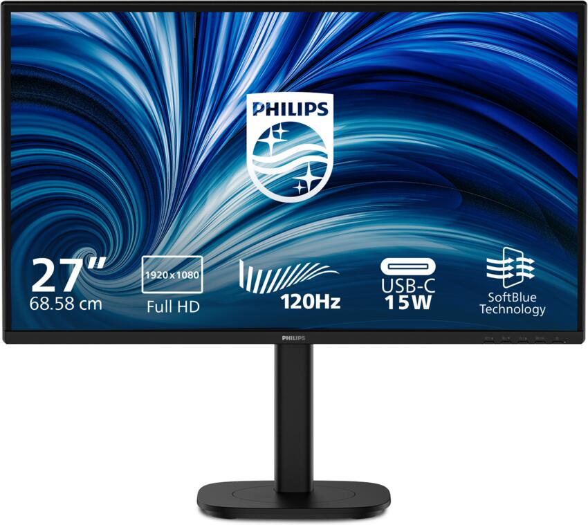 Philips LCD 27B2N3200J 27" IPS / 1920x1080@120Hz / 4ms / 350cd / HDMI / DP / 4xUSB / Repro / Pivot / HAS / 5 let (27B2N3200J/00)
