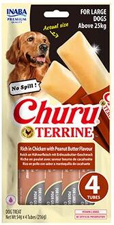 Churu Dog Terrine kuřecí s araš.másl. plemena L 4x54g