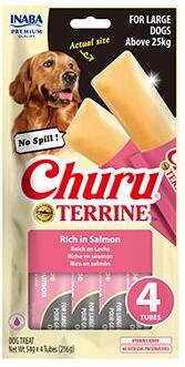 Churu Dog Terrine losos plemena L 4x54g