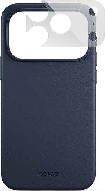 Epico Leather Pro Mag+ Case iPhone 17 Pro Max/18 Pro Max modrá Qi2 & MagSafe kompatibilní ochrana camera island