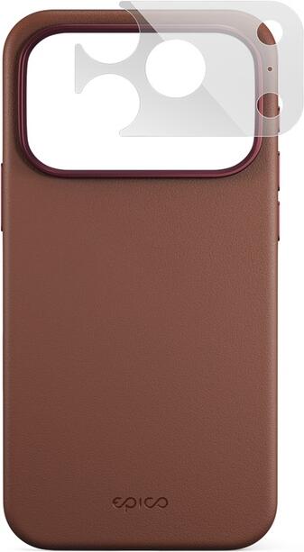 Epico Leather Pro Mag+ Case iPhone 17 Pro Max/18 Pro Max hnědá Qi2 & MagSafe kompatibilní ochrana camera island