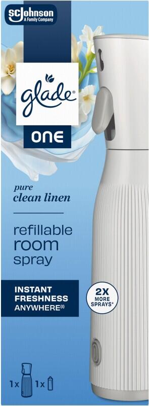 Glade ONE osvěžovač vzduchu + náplň Pure Clean Linen 10ml