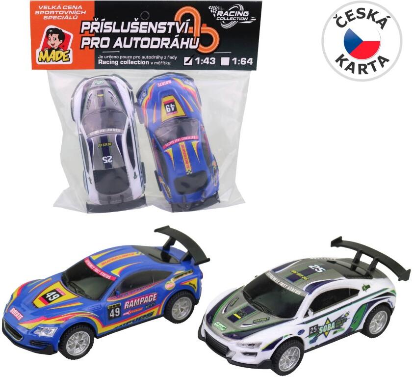 Autodráha náhradní autíčka, 2 ks 1:43