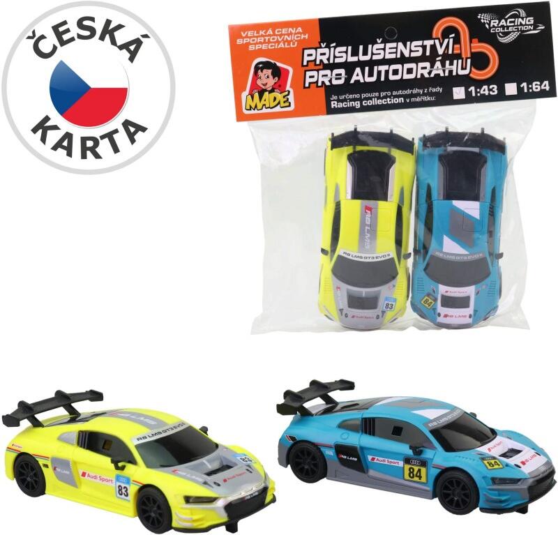 Náhradní autíčka k autodráze s licencí Audi, v sáčku