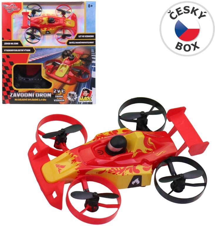 Racing dron formule 2v1 – jezdí i létá