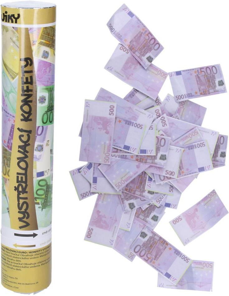 Wiky Konfety Euro vystřelovací párty v tubě 28x5cm