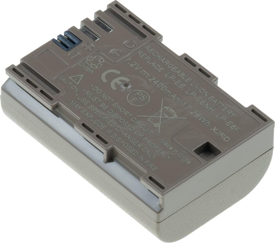 Baterie T6 POWER pro Canon LP-E6, LP-E6N, LP-E6NH, 2400mAh, 17,2Wh, USB-C (DCCA0027)