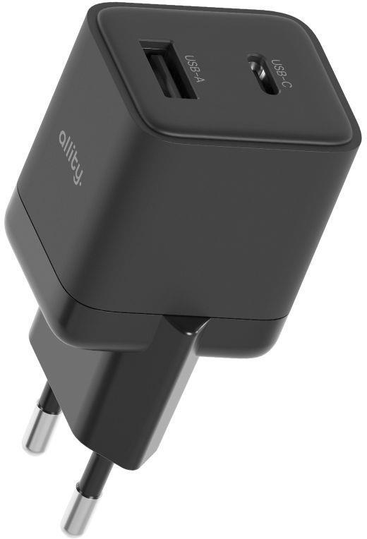 Nabíječka do sítě Allity ATC-01-20WAC 20W, 1xUSB, 1xUSB-C černá