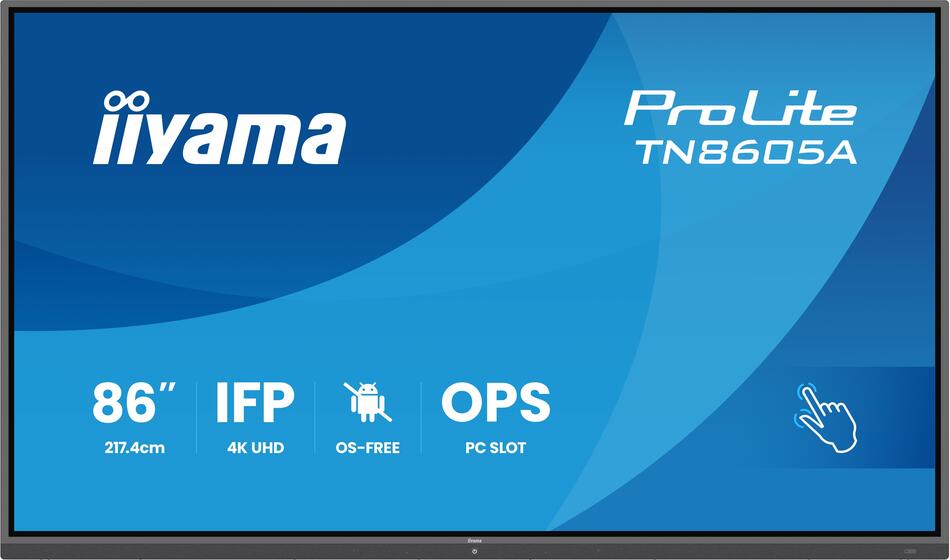 86" IIYAMA TN8605A-B1AG:IPS,4K,no Android