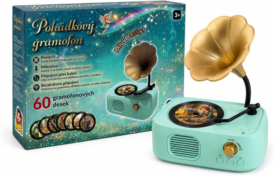 MaDe Kouzelný gramofon – 60 disků s pohádkami, písničkami a zvuky CZ