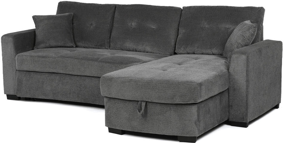 Rohová sedací souprava, šedá látka, ASB-C3990 GREY2 Autronic