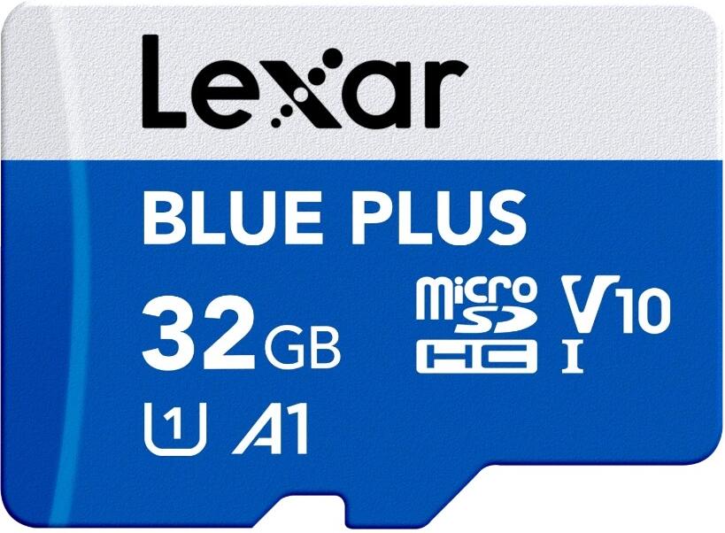Lexar 32GB Blue Plus microSDHC s adp C10 A1 (LMSBLPL032G-BNANG)