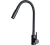 Sinks ELASTA S černá matná hladká