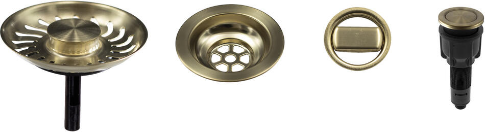 Sinks komponenty pro granitový dřez s exc. ovladačem - bronz modern