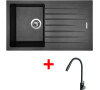 Sinks PERFECTO 860 Metalblack + ELASTA S černá matná