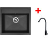 Sinks SOLO 560 Granblack + ELASTA černá matná