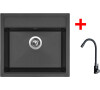 Sinks SOLO 560 Pureblack + ELASTA černá matná