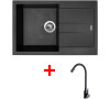 Sinks AMANDA 780 Metalblack + ELASTA černá matná