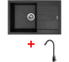 Sinks AMANDA 780 Granblack + ELASTA černá matná