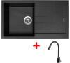 Sinks AMANDA 860 Metalblack + ELASTA S černá matná