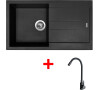 Sinks AMANDA 860 Pureblack + ELASTA černá matná