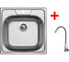 Sinks CLASSIC 480 + ELASTA nerez/šedá