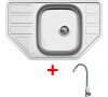 Sinks CORNO 770 + ELASTA nerez/šedá