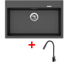 Sinks MAXIMO 780 Metalblack + ELASTA S černá matná