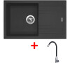 Sinks LINEA 780 Granblack + Elasta nerez/černá