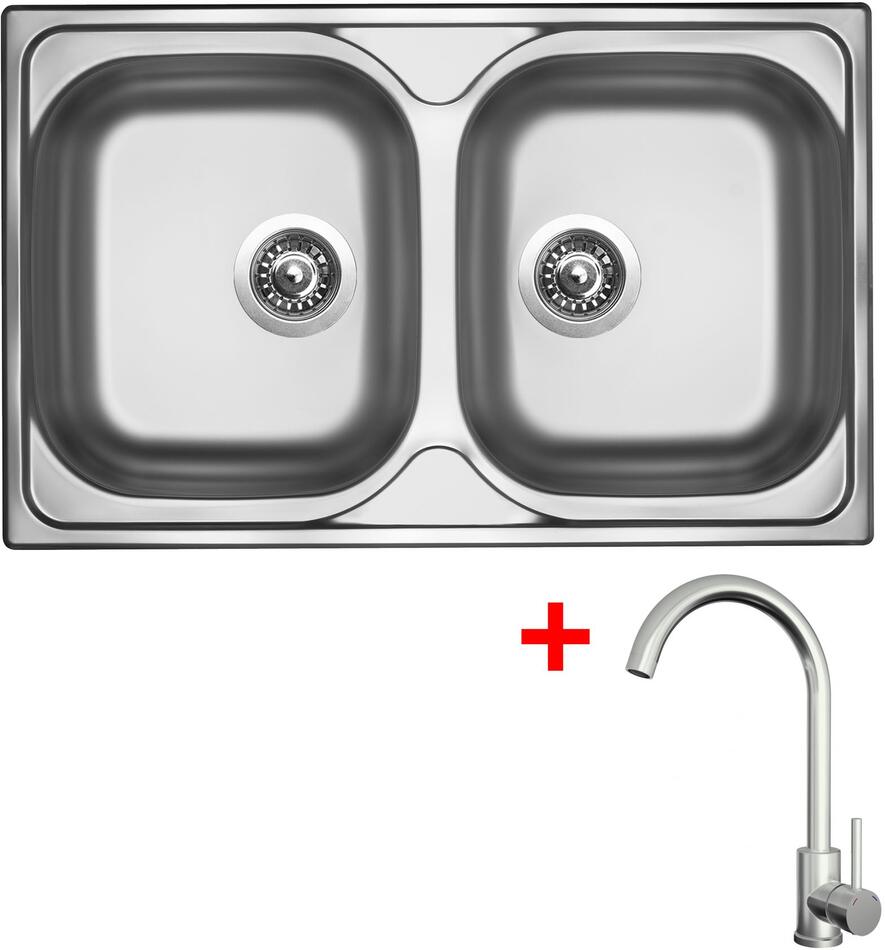Sinks CLASSIC 800 DUO + ARCO celonerezová