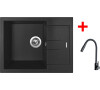 Sinks AMANDA 650 Metalblack + ELASTA S černá matná