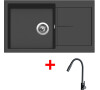 Sinks INFINITY 860 Pureblack + ELASTA S černá matná