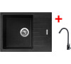 Sinks PERFECTO 650 Granblack + ELASTA černá matná