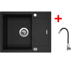 Sinks LINEA 600 XC Granblack + Elasta nerez/černá