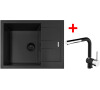 Sinks AMANDA 650 BL Nanoblack + MIX 3 P Nanoblack
