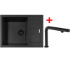 Sinks AMANDA 650 BL Nanoblack + COMFORTA Nanoblack