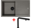 Sinks AMANDA 860 BL Nanotruffle + COMFORTA Nanoblack
