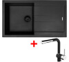 Sinks AMANDA 860 BL Nanoblack + MIX 3 P Nanoblack