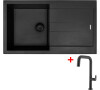 Sinks AMANDA 860 BL Nanoblack + EVA P Nanoblack
