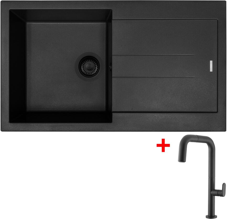Sinks AMANDA 860 BL Nanoblack + EVA P Nanoblack