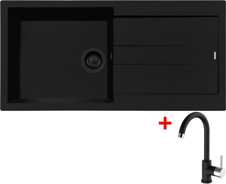 Sinks AMANDA 990 BL Nanoblack + MIX 35 Nanoblack