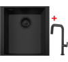 Sinks CUBE 340U BL Nanoblack + EVA P Nanoblack
