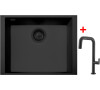 Sinks CUBE 490U BL Nanoblack + EVA P Nanoblack