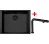 Sinks CUBE 490U BL Nanoblack + COMFORTA Nanoblack