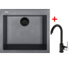Sinks CUBE 560 BL Nanogrey + MIX 35 Nanoblack