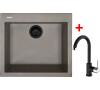Sinks CUBE 560 BL Nanotruffle + MIX 35 Nanoblack