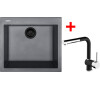 Sinks CUBE 560 BL Nanogrey + MIX 3 P Nanoblack