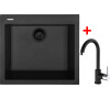 Sinks CUBE 560 BL Nanoblack + MIX 35 Nanoblack